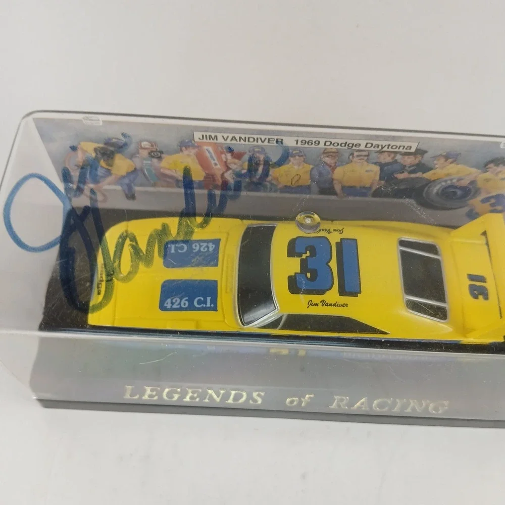 1/43 1/64 scale LEGENDS OF RACING Jim Vandiver 1969 Dodge Daytona  #31 Autograph